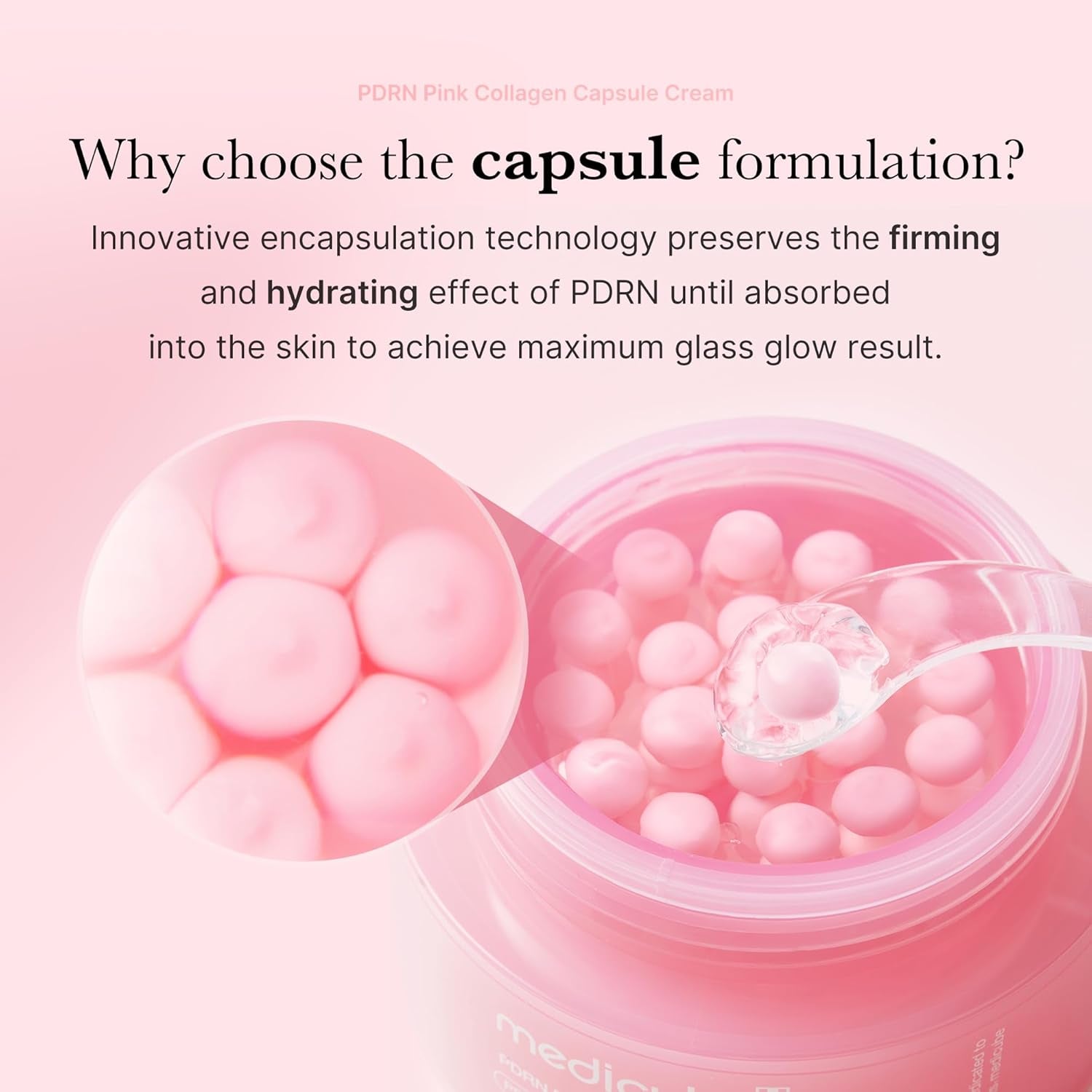 Capsule Cream with Salmon DNA PDRN Pink Collagen | 1.94 Oz